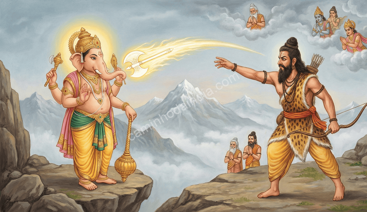 ganesha-permanecendo-immovel-parashu-de-parashurama-o-atinge