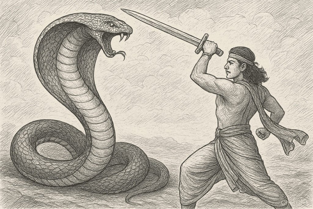 janamejaya-matando-cobra Vingança de Janamejaya