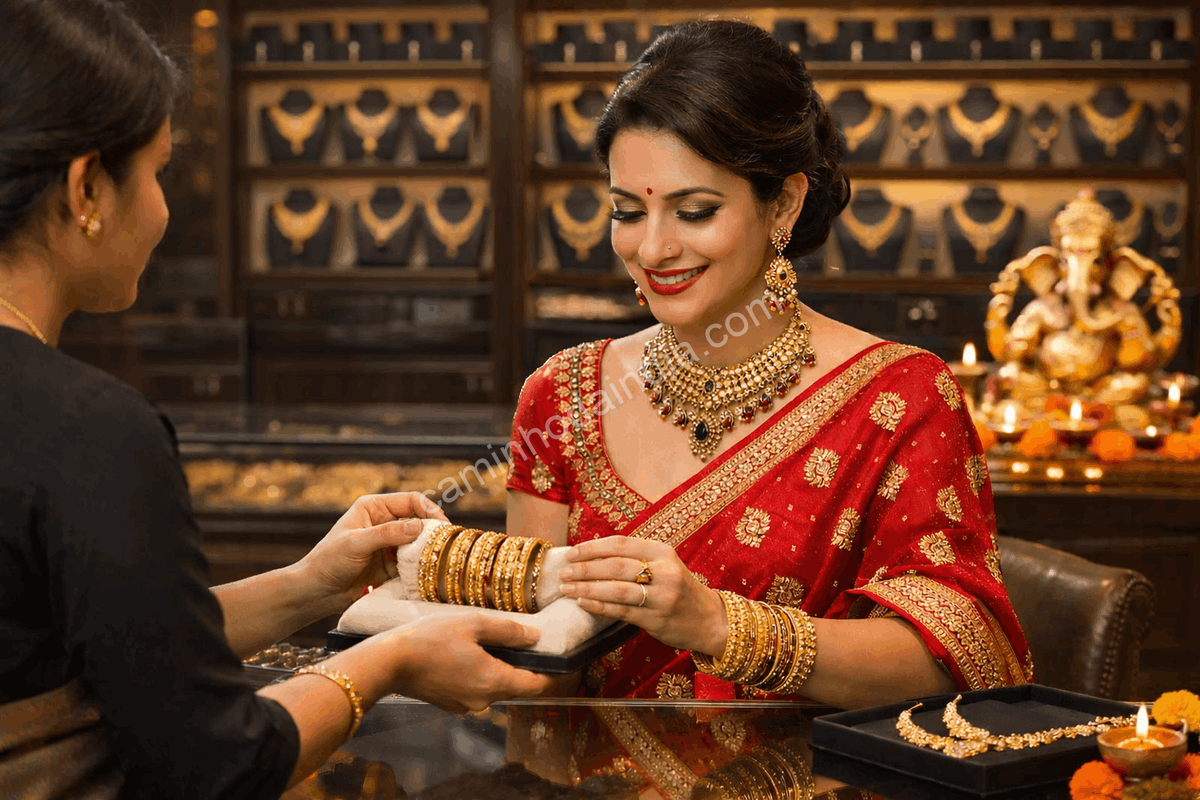 ouro-compras-dhanteras-diwali-18-bilhoes-dolares Durante Dhanteras e Diwali, estima-se que a compra de ouro na Índia movimente cerca de US$ 18 bilhões