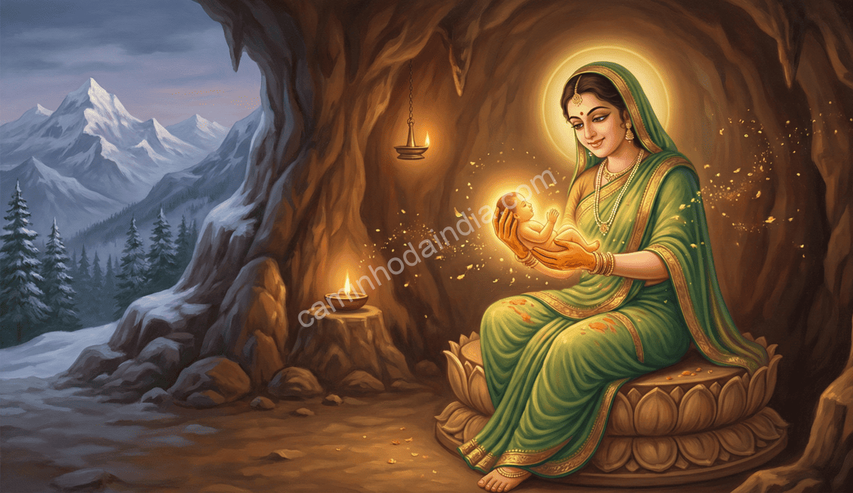 parvati-criando-ganesha Parvati criando Ganesha com devoção e carinho