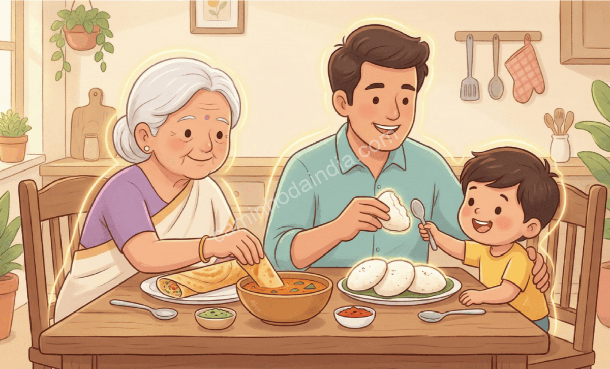 Idli e dosa como pratos leves, nutritivos e adequados para todas as idades