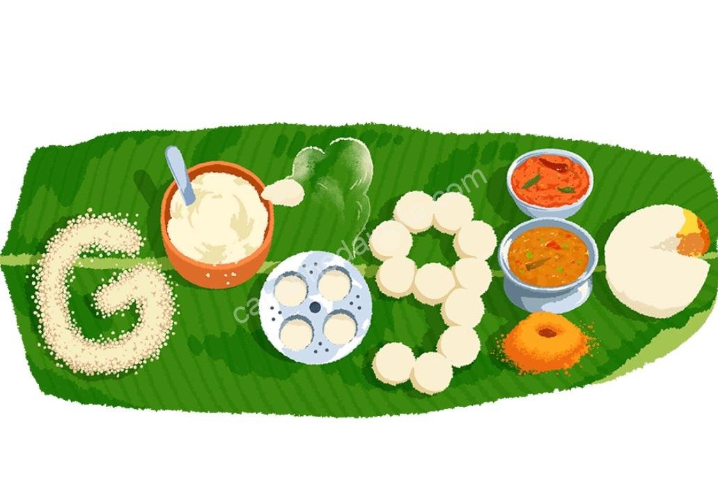 o Google homenageou o idli com um Doodle