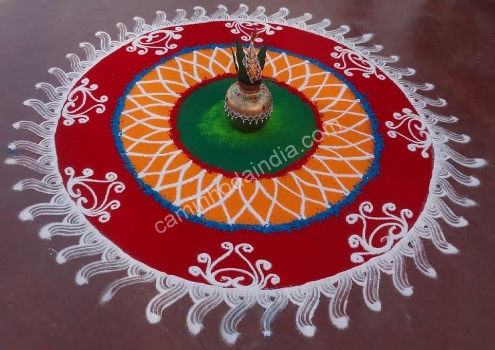 rangoli gudi padwa ano novo do Maharashtra