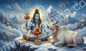 shiva em kailasa com nandi