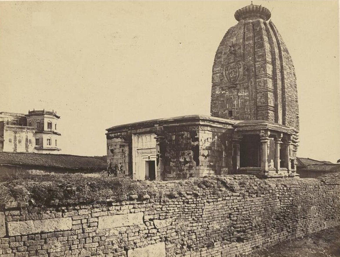 deo-surya-mandir-bihar-fotografia-1870 Deo Surya Mandir em Bihar em fotografia histórica de 1870