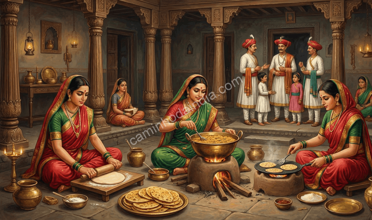 periodo-marata-peshwas-puran-poli-festivais-rituais Puran poli associada a festivais e rituais durante o período marata sob os Peshwas