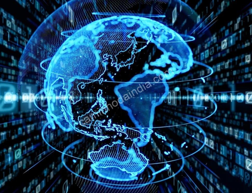 Representação digital do número zero conectando redes e dados no mundo virtual