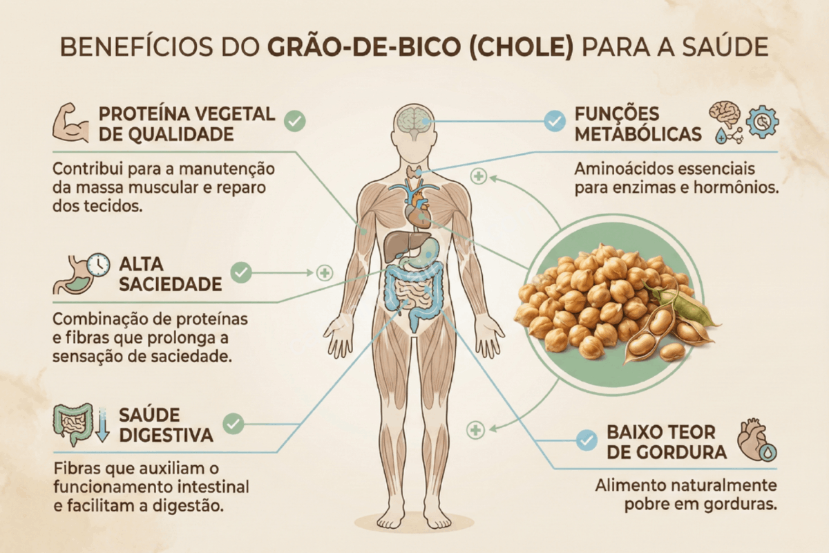 beneficios-saude-grao-de-bico-leguminosa Grão-de-bico, leguminosa rica em proteínas, fibras e minerais