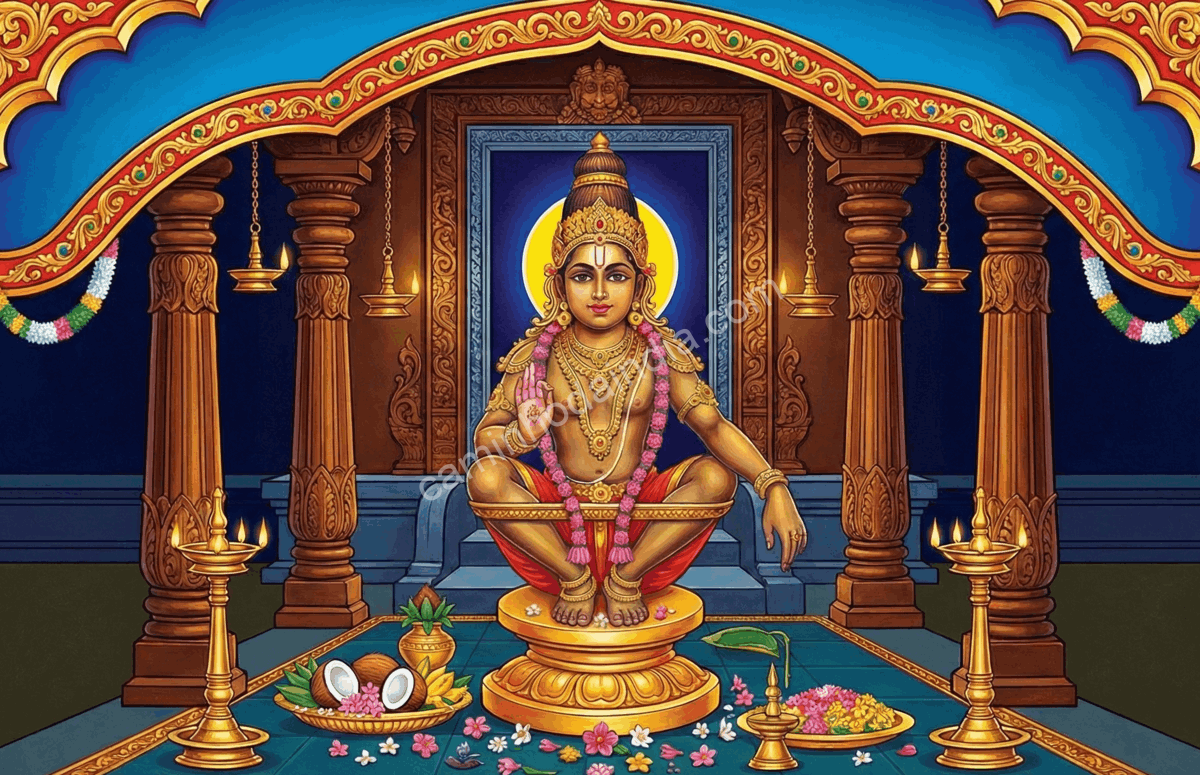 imagem-ayyappan-dharma-shastha-kerala Imagem do deus Ayyappan, também conhecido como Dharma Shastha