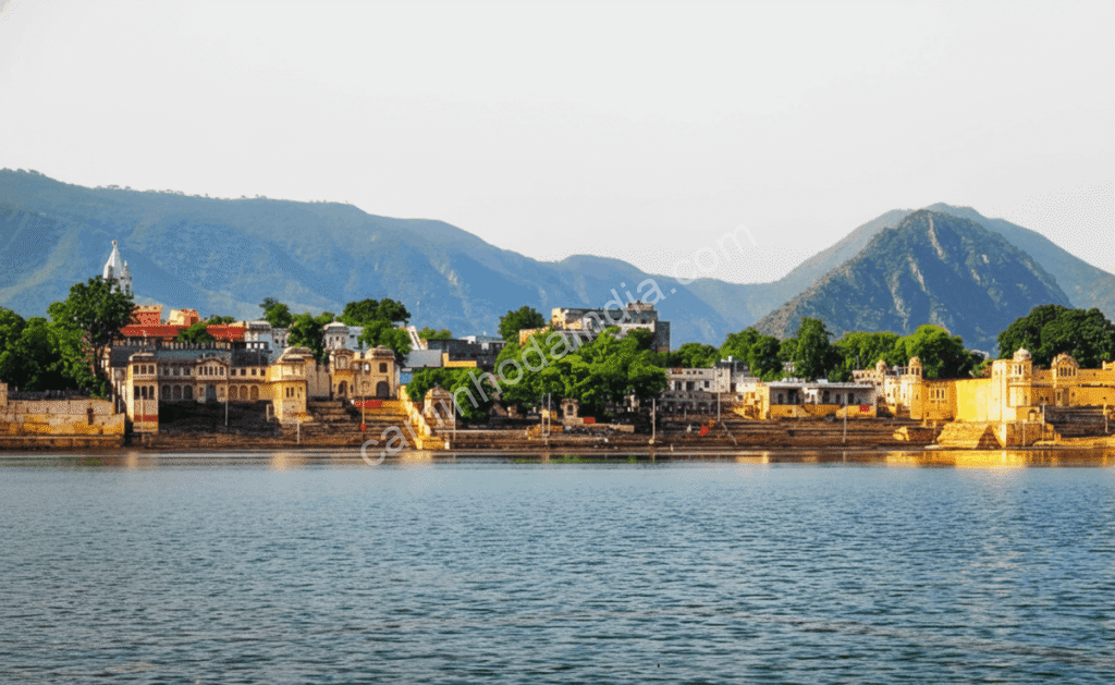 lago-de-pushkar-rajasthan-india Lago de Pushkar em Rajasthan, um dos locais mais sagrados da Índia