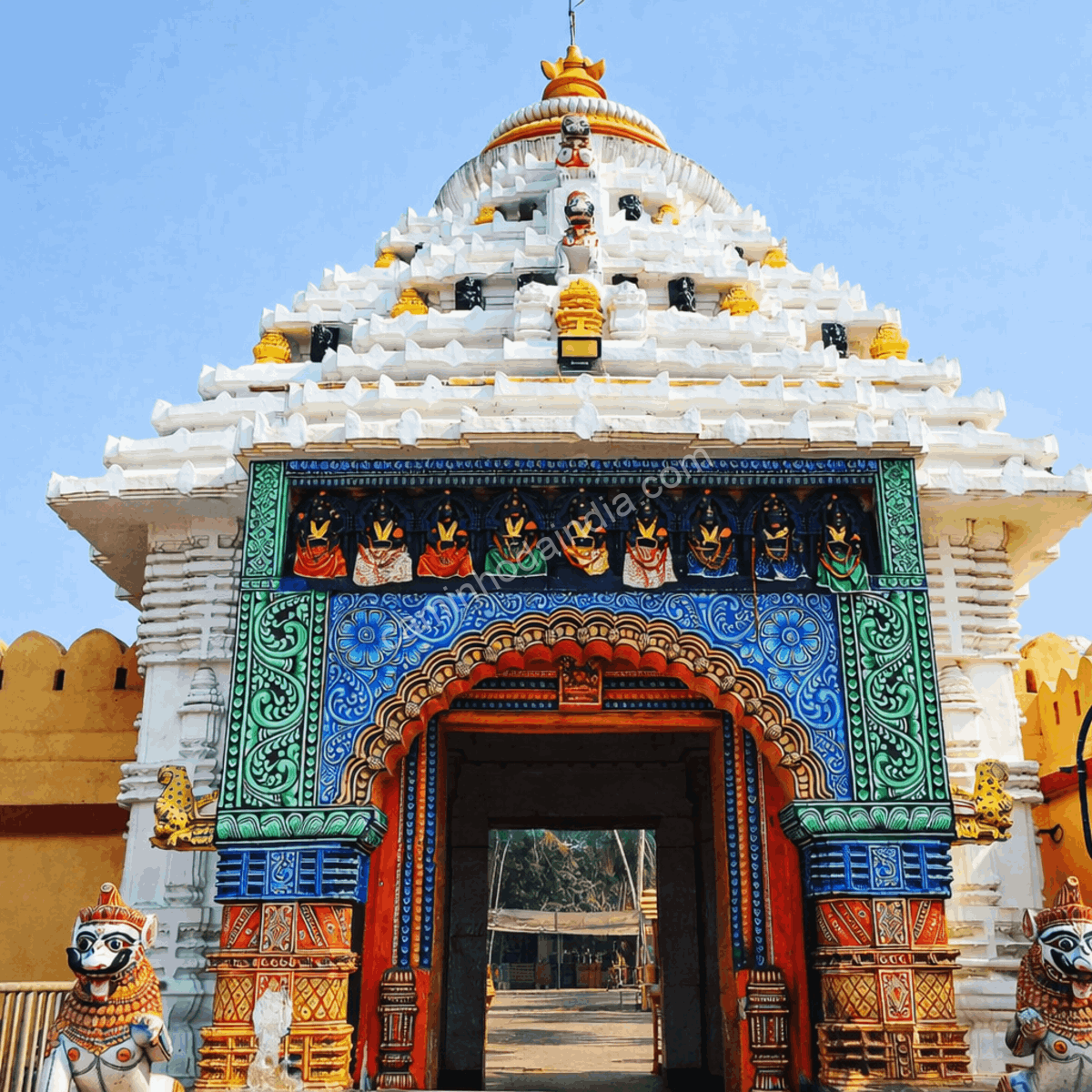 Templo de Gundicha em Puri, destino sagrado da Rath Yatra e local de permanência das divindades