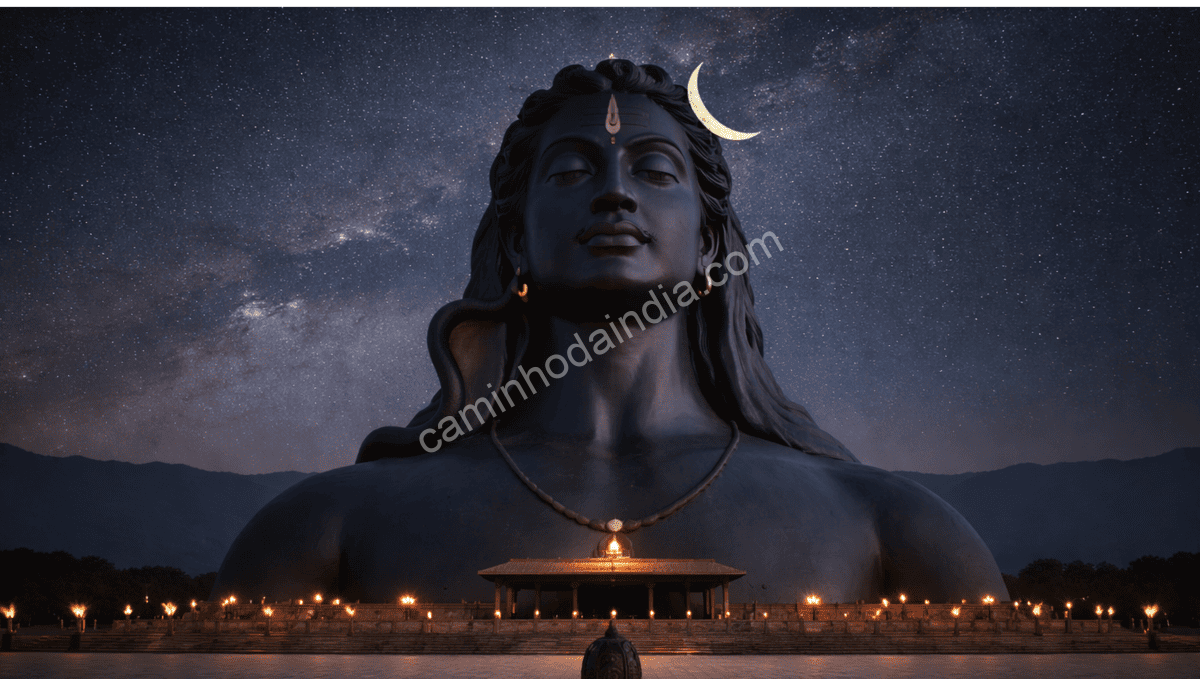 Estátua de Adiyogi Shiva na Isha Foundation, em Tamil Nadu