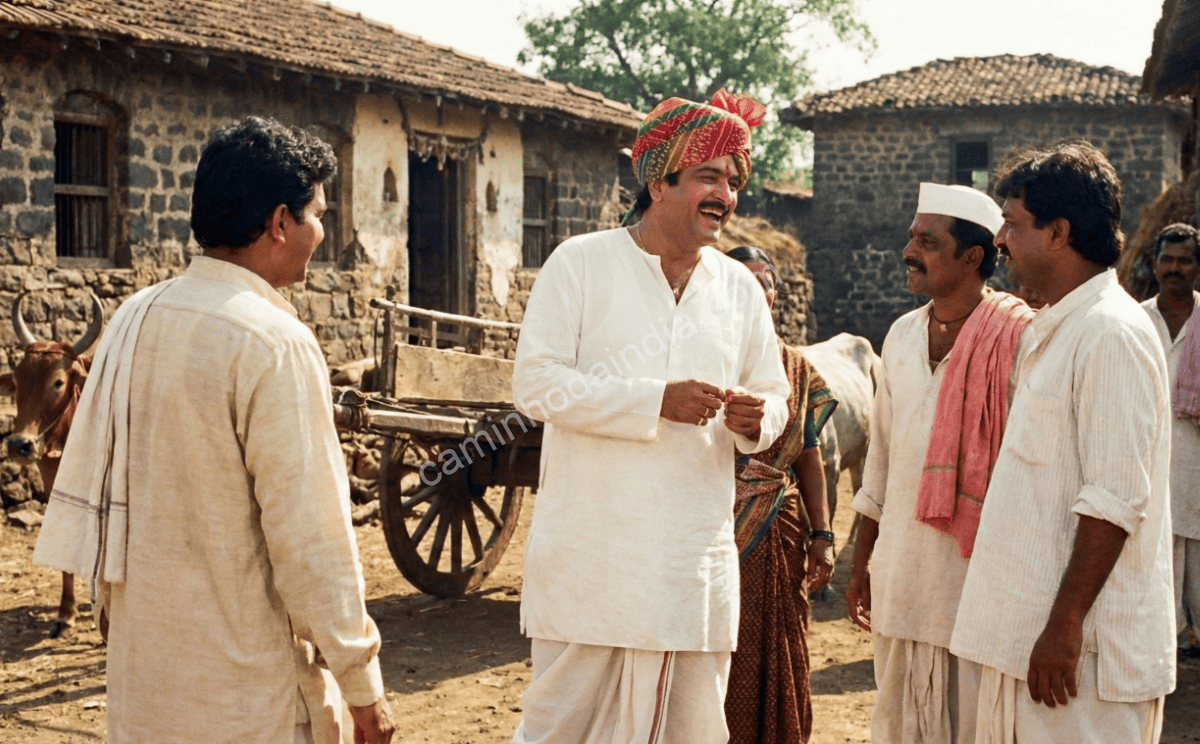 ashok-saraf-ator-talento-marathi-em-filme Ashok Saraf, ator marata talentoso, atuando em uma cena de filme