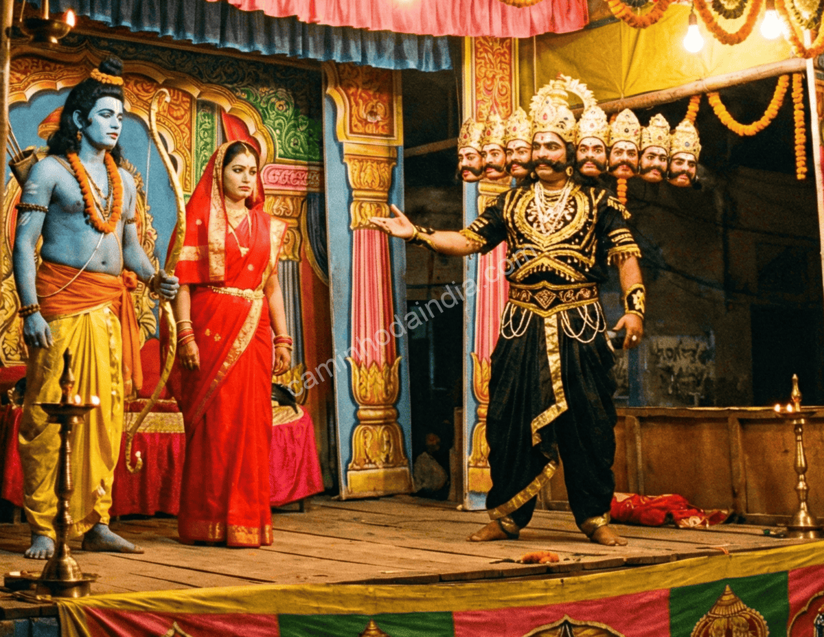 Cena de Ramlila apresentada em Ayodhya