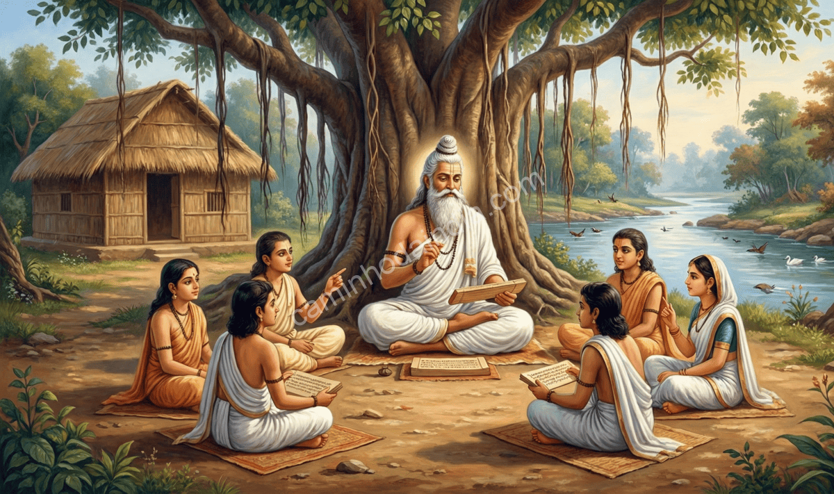 gurukul-educacao-india-antiga-guru-disciplina sistema educacional da Índia