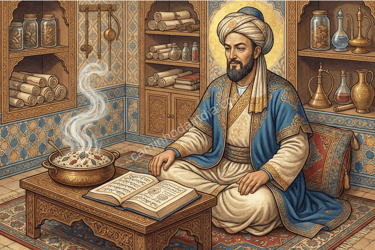 origem-historica-do-pulav-avicena-textos-persas Representação histórica do pulav com referência aos textos persas do século X escritos por Avicena