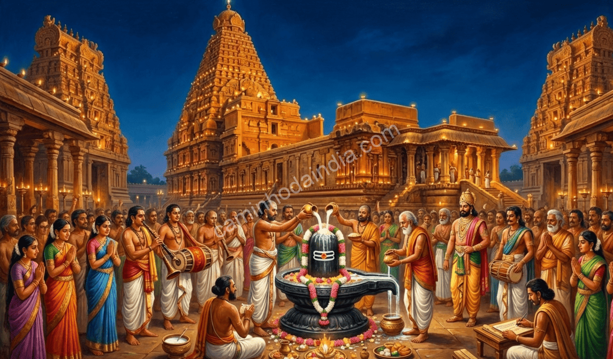 Inscrições do período Chola documentando a celebração institucionalizada de Mahashivratri