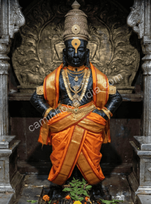 Ídolo de Vithoba no templo de Pandharpur