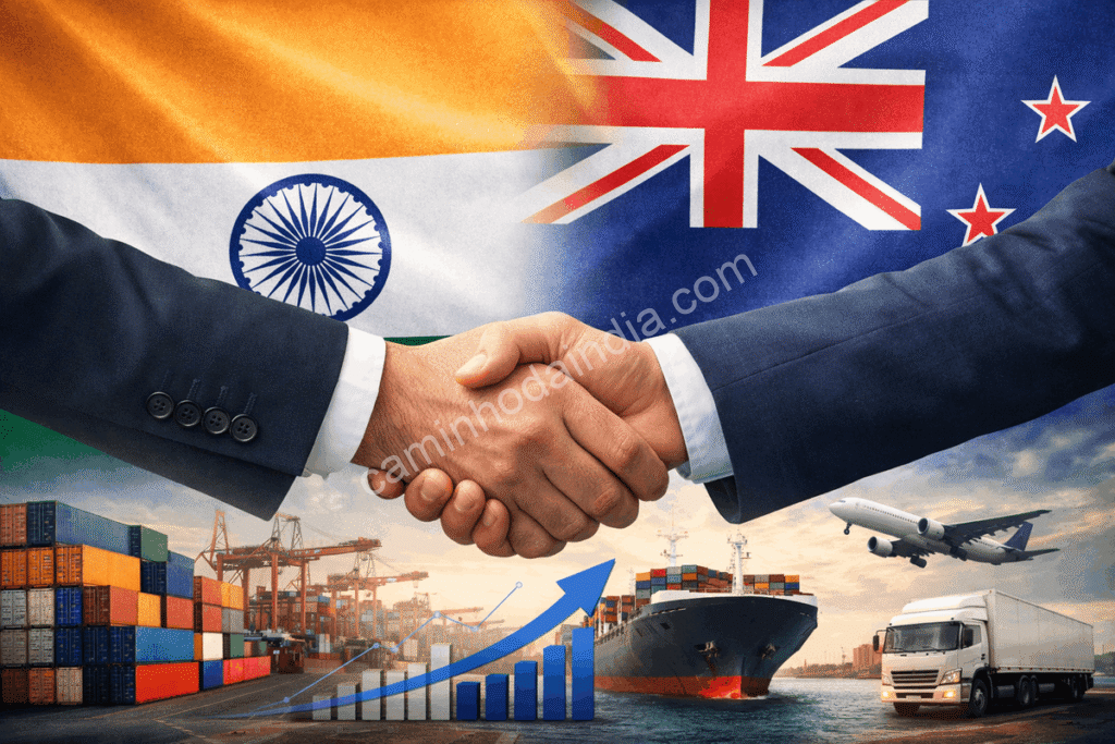 acordo de livre comércio Índia Nova Zelândia