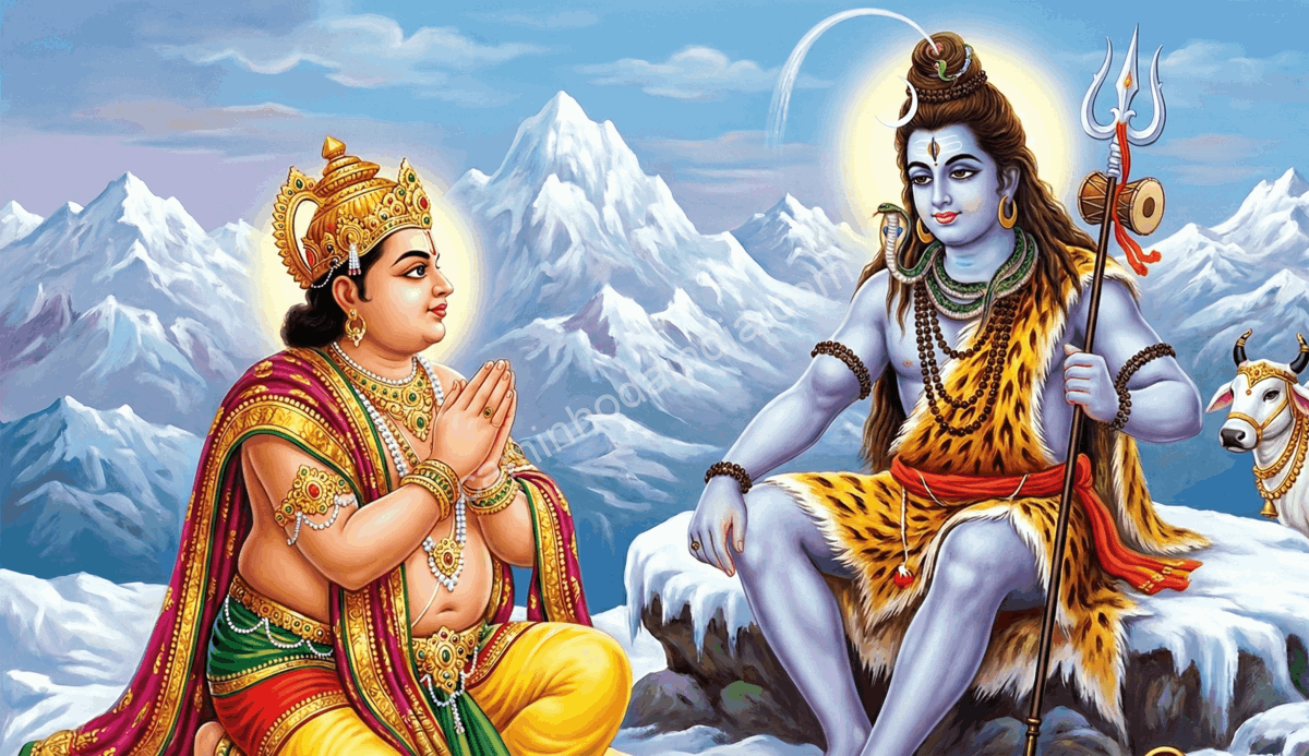 shiva-aconselha-kubera-como-agradar-ganesha Shiva aconselhando Kubera sobre como agradar Ganesha