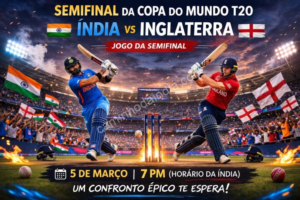 india e inglaterra se enfrentam na semifinal da copa do mundo t20
