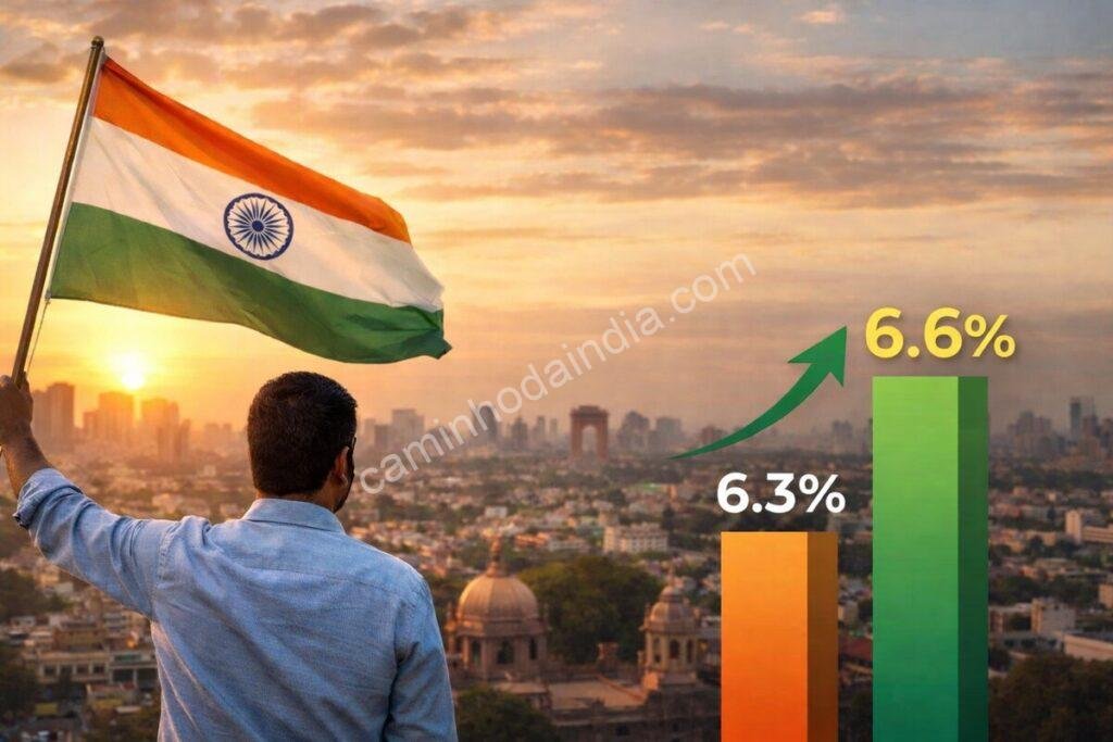 Banco Mundial eleva previsão de crescimento do PIB da Índia para 6,6% em 2026-27