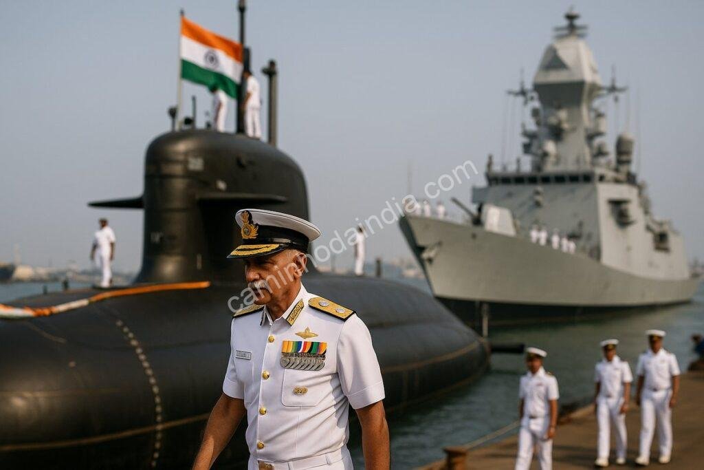 Índia comissiona submarino nuclear INS Aridaman e fragata stealth INS Taragiri
