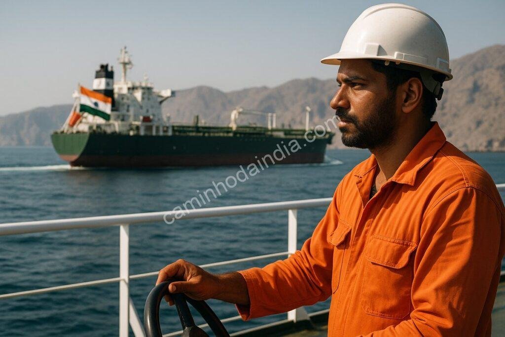 Petroleiro com bandeira indiana passa com segurança pelo Estreito de Ormuz