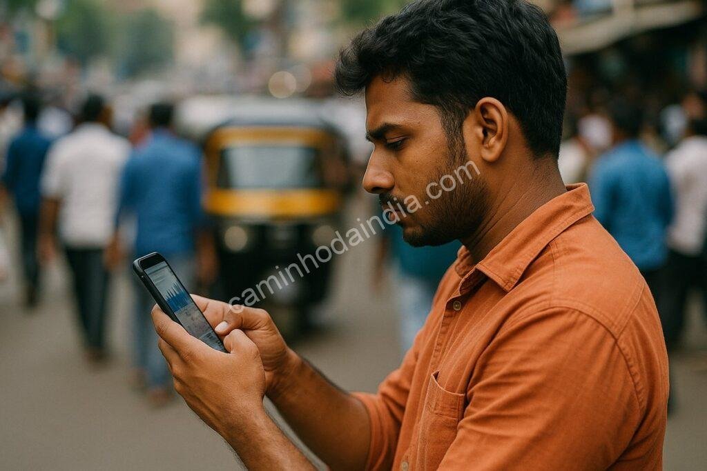 Uso de dados móveis na Índia atinge novo recorde em 2025