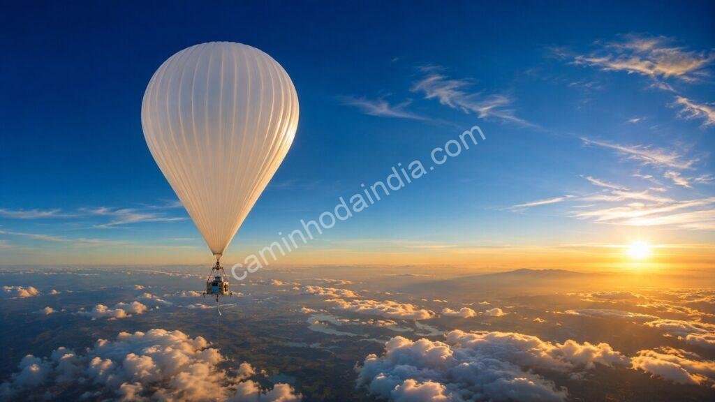 Balão experimental de alta altitude é lançado na Índia