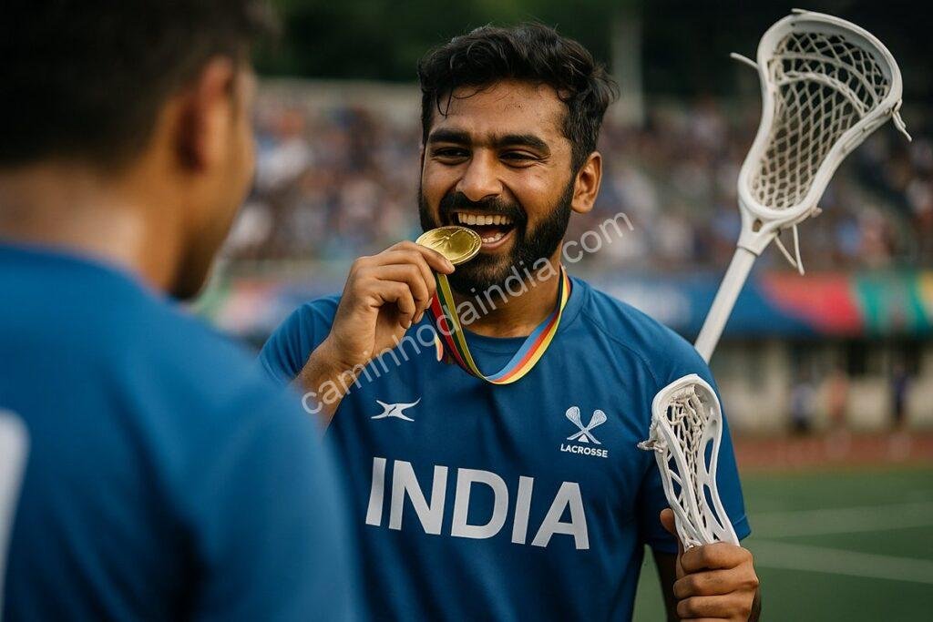 Lacrosse indiano conquista medalha de ouro em jogos asiáticos
