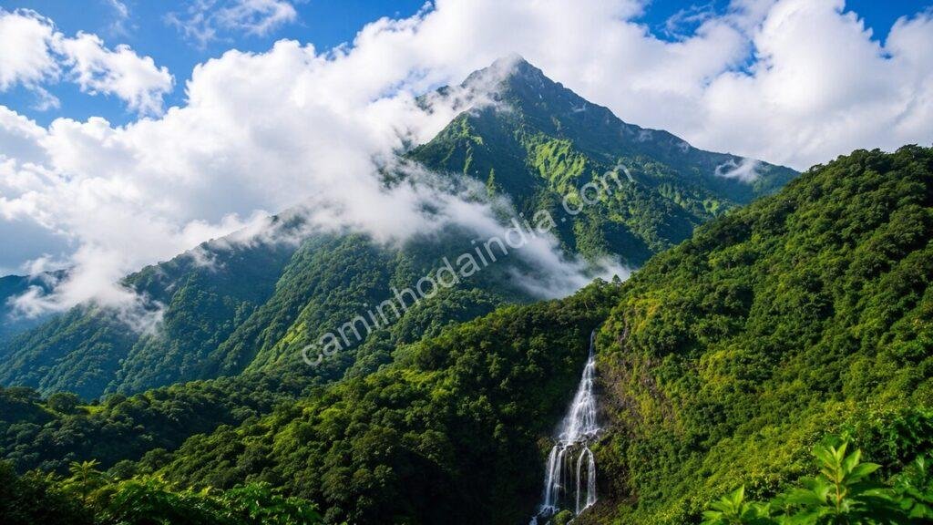 Linda cachoeira na Índia
