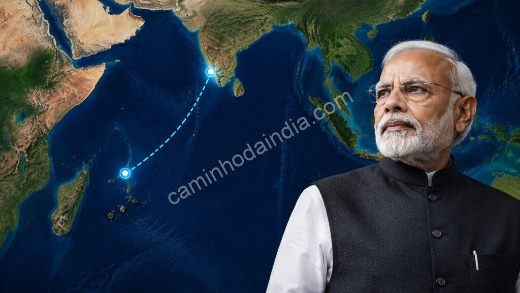 Modi destaca segurança marítima e parcerias econômicas durante visita a Seychelles.